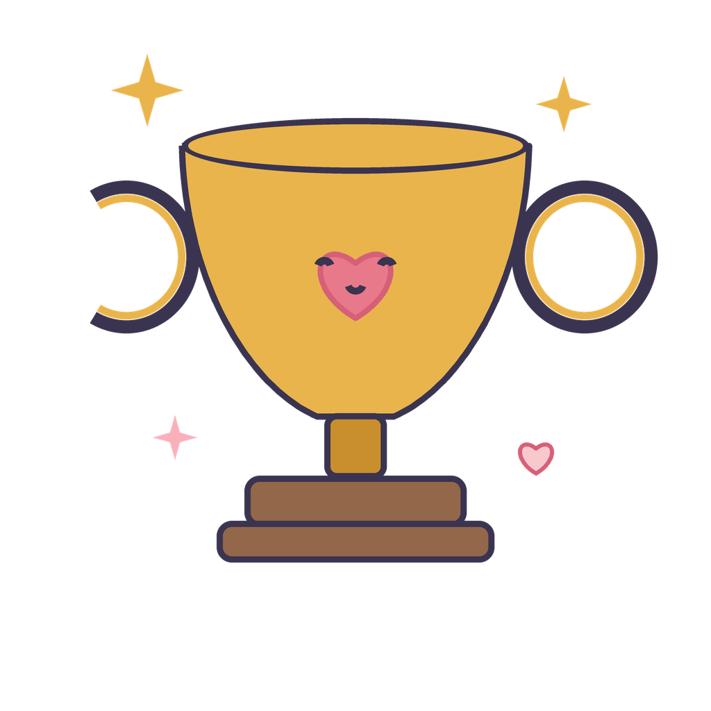 Heart Cup sticker, from Sports romance album