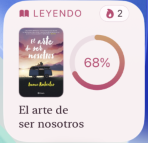 Mistbook widget on the phone home screen